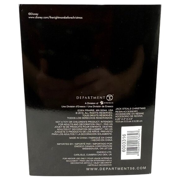 NEW Dept 56 The Nightmare Before Christmas Jack Steals Christmas Figurine Disney - Picture 10 of 10